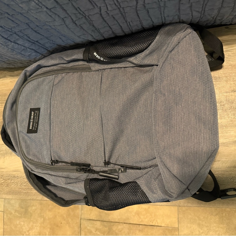 SwissGear Charcoal Backpack with Ebony Details